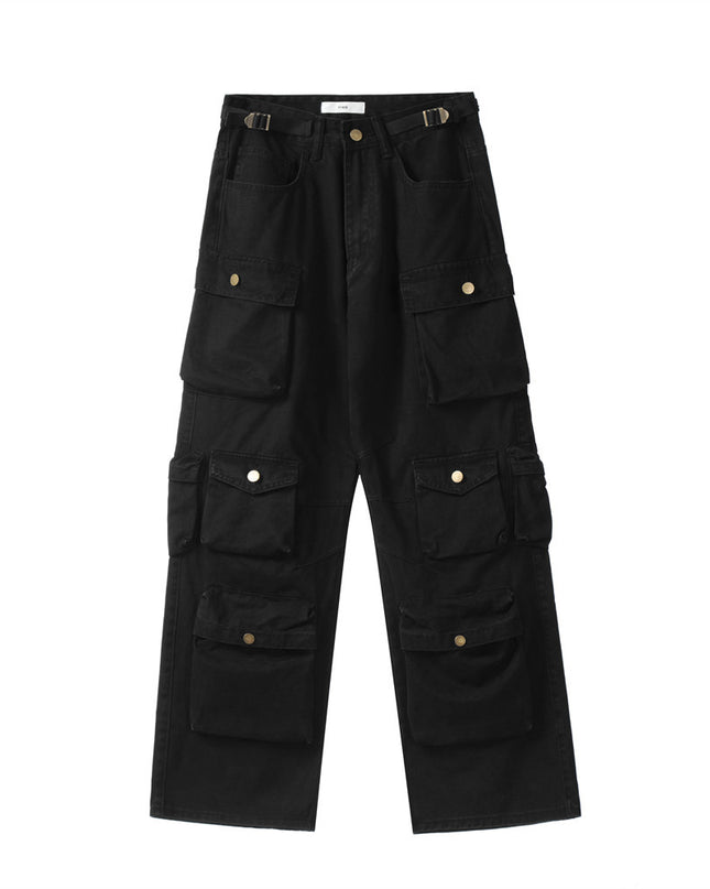 Three-dimensional Patch Pocket Design Multi-pocket Cargo Pants