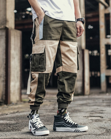Pocket Contrast Cargo Pants