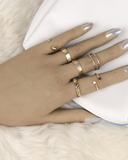 Ring Set Cold Retro Ins Ring Women