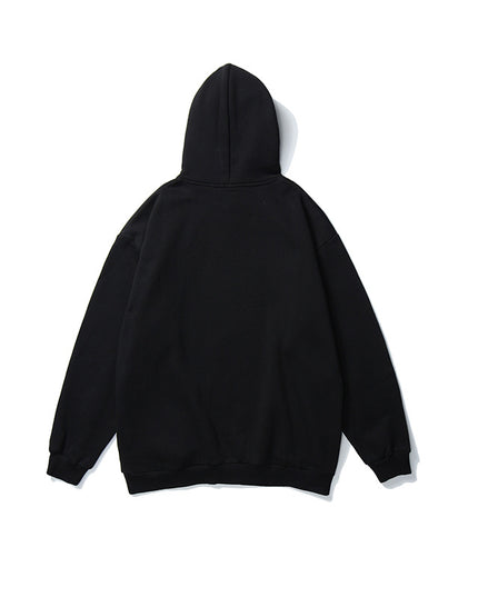 Thick hooded sweatshirt hip-hop rap sweatshirt