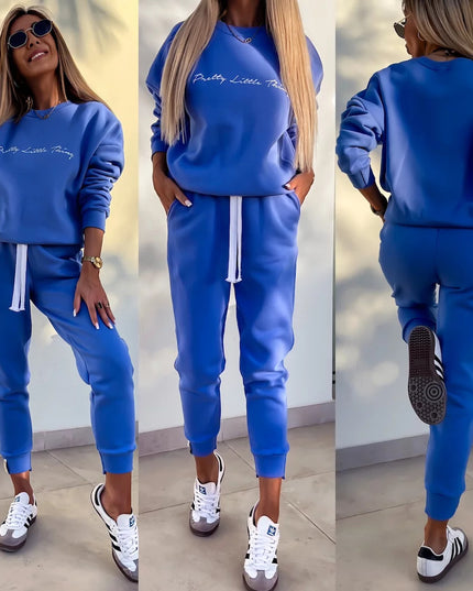 Ladies' Comfortable Hoodie And Jogger Pants Set