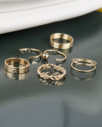 Ring Set Cold Retro Ins Ring Women
