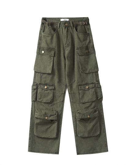 Three-dimensional Patch Pocket Design Multi-pocket Cargo Pants